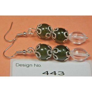 Emerald-Gemstone Earring-Energy Jewelry-Facilitate- Love, domestic bliss, 443